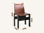 Lynette Dining Chair, PU Leather, Solid Wood - Joe’s Haven
