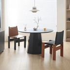 Lynette Dining Chair, PU Leather, Solid Wood - Joe’s Haven