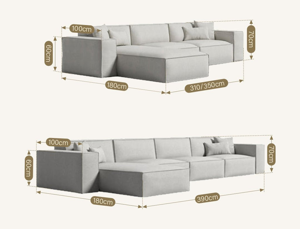 Lynnbrook Two Seater Sofa, Linen - Joe’s Haven