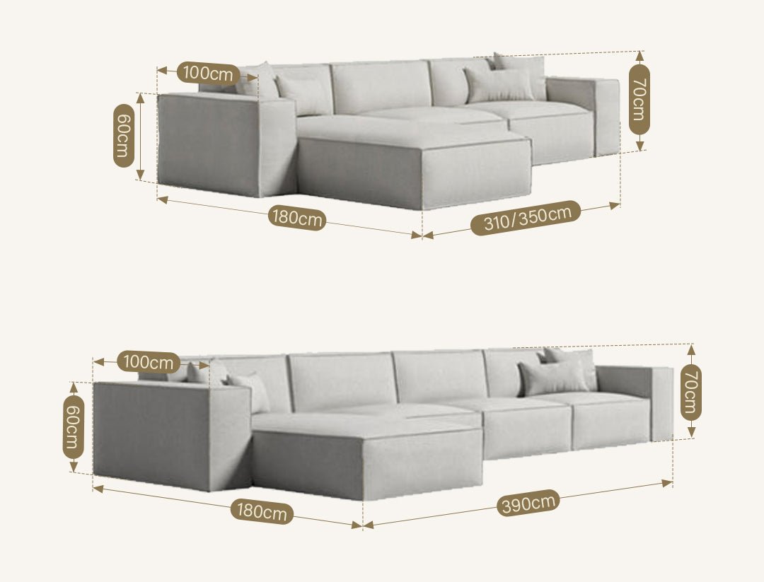 Lynnbrook Two Seater Sofa, Linen - Joe’s Haven