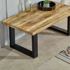 Merlin Mango Wooden & Metal Coffee Table - Joe’s Haven