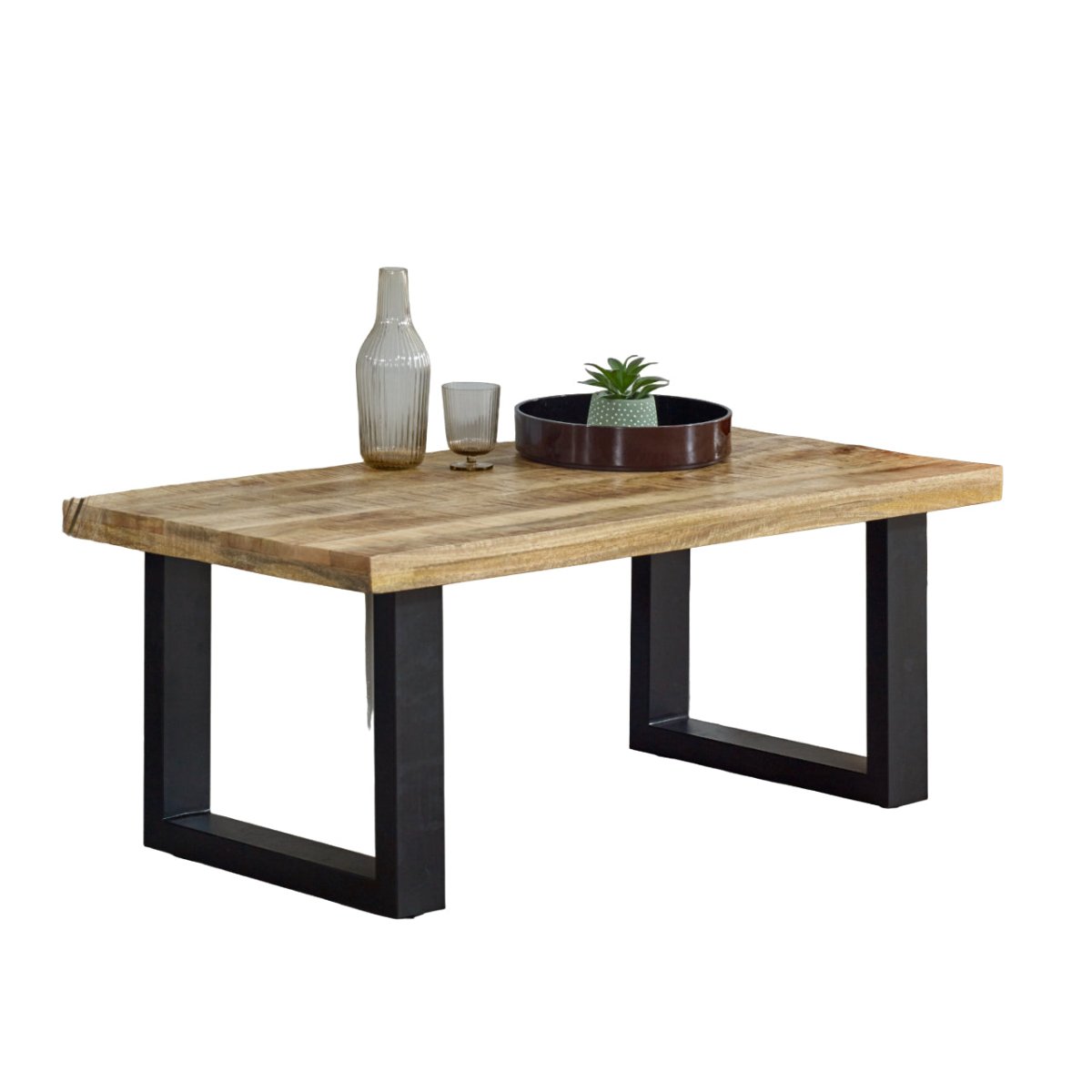 Merlin Mango Wooden & Metal Coffee Table - Joe’s Haven