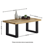 Merlin Mango Wooden & Metal Coffee Table - Joe’s Haven