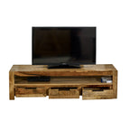 Merlin Mango Wooden Large TV Stand With 3 Drawers - Joe’s Haven