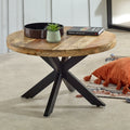 Merlin Mango Wooden Round Coffee Table Spider Legs - Joe’s Haven