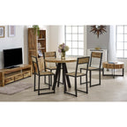 Merlin Mango Wooden Coffee Table With Metal Legs - Joe’s Haven