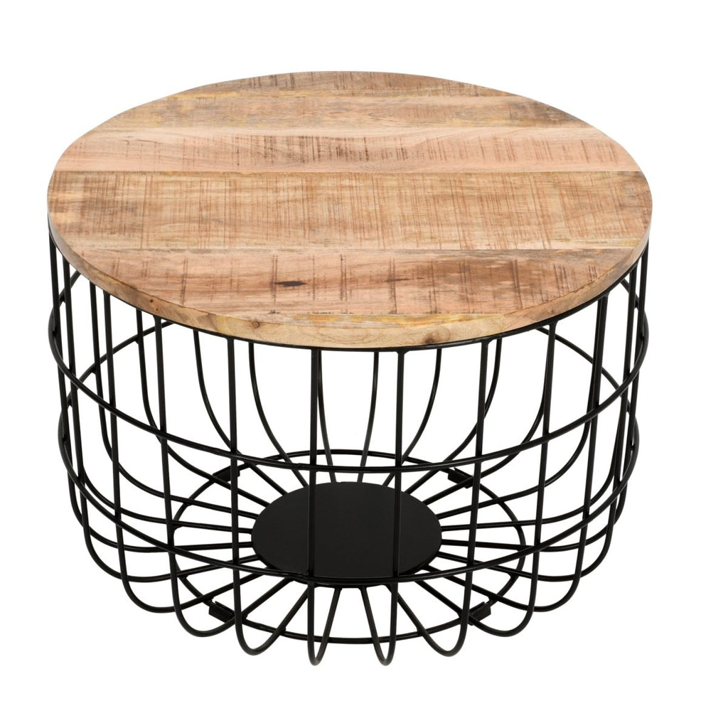 Merlin Mango Wooden Wire Coffee Table - Joe’s Haven