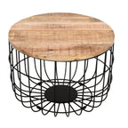 Merlin Mango Wooden Wire Coffee Table - Joe’s Haven