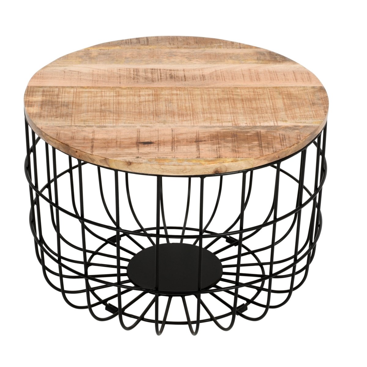 Merlin Mango Wooden Wire Coffee Table - Joe’s Haven