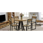 Merlin Mango Wooden 4 Seater Round Dining Table - Joe’s Haven
