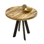 Merlin Mango Wooden 4 Seater Round Dining Table - Joe’s Haven