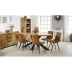 Merlin Mango Wooden 6 8 Seater Oval Dining Table - Joe’s Haven