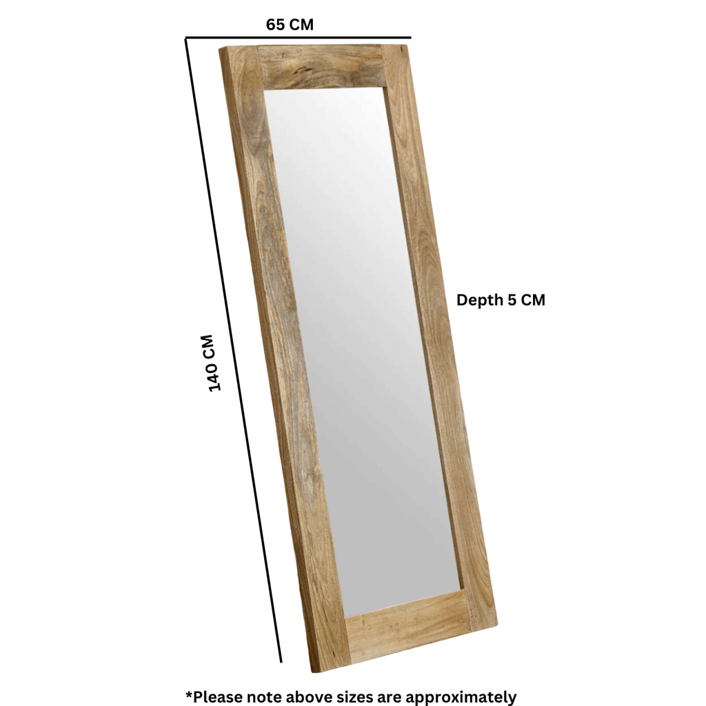 Merlin Mango Wooden Mirror Extra Long - Joe’s Haven