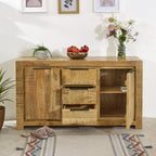 Merlin Mango Wooden Large Sideboard 2 Door & 3 Drawer - Joe’s Haven