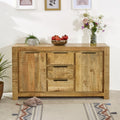 Merlin Mango Wooden Large Sideboard 2 Door & 3 Drawer - Joe’s Haven