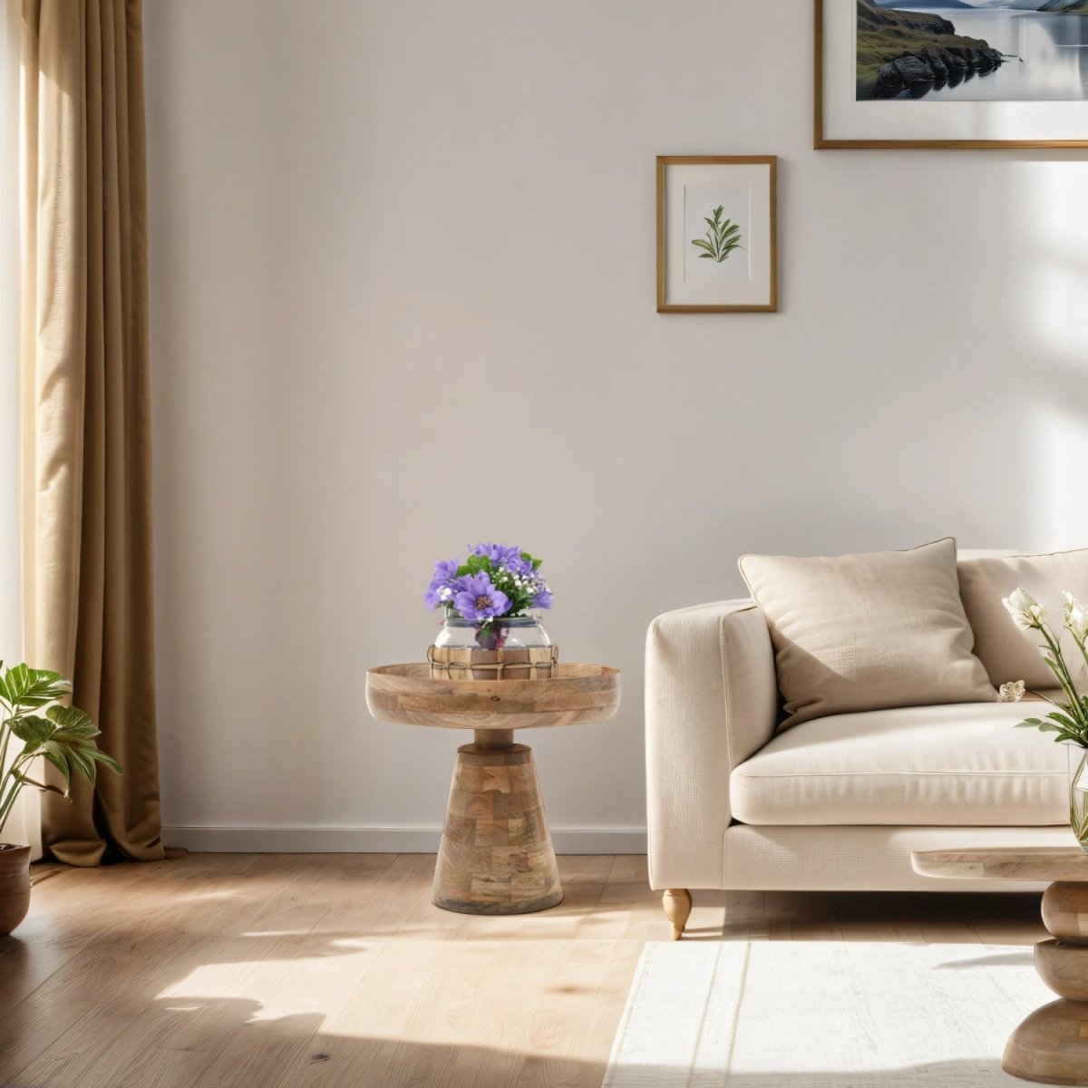 Merlin Mango Wood Side Table - Joe’s Haven