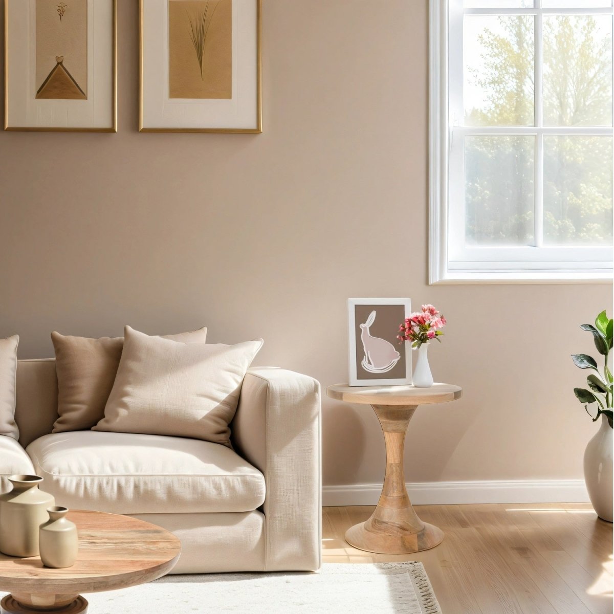 Merlin Mango Wood Round Side Table - Joe’s Haven