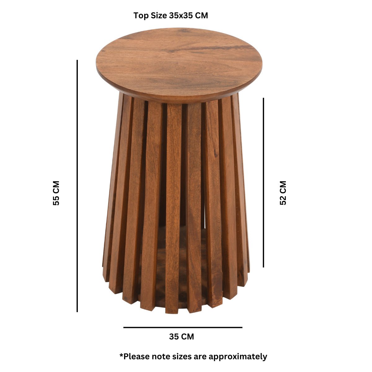 Compton Mango Wood Side Table - Joe’s Haven