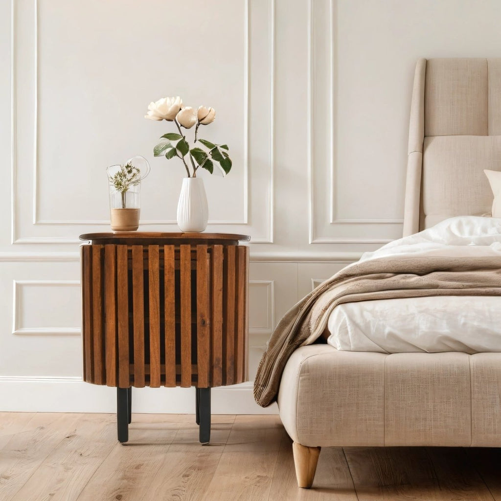 Compton Mango Wood Bedside Table - Joe’s Haven