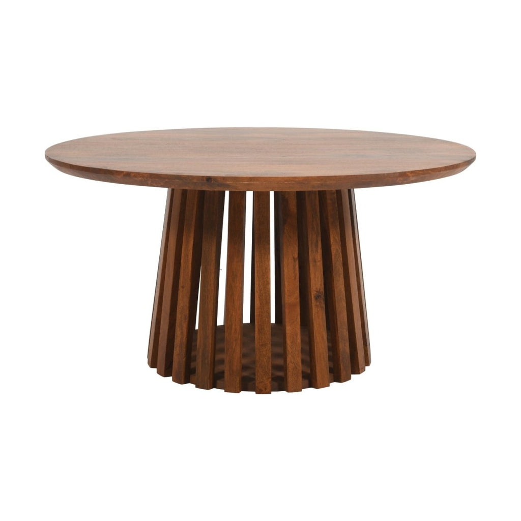 Compton Mango Wood Round Coffee Table - Joe’s Haven