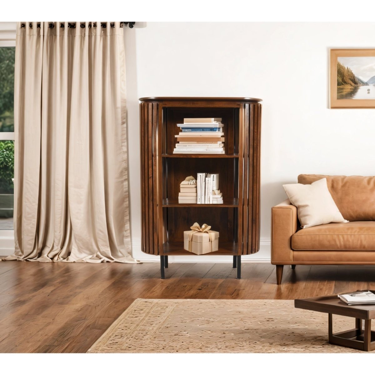 Compton Mango Wood Bookcase - Joe’s Haven