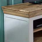 Bianco Solid Mango Wood Small Tv Cabinet White - Joe’s Haven