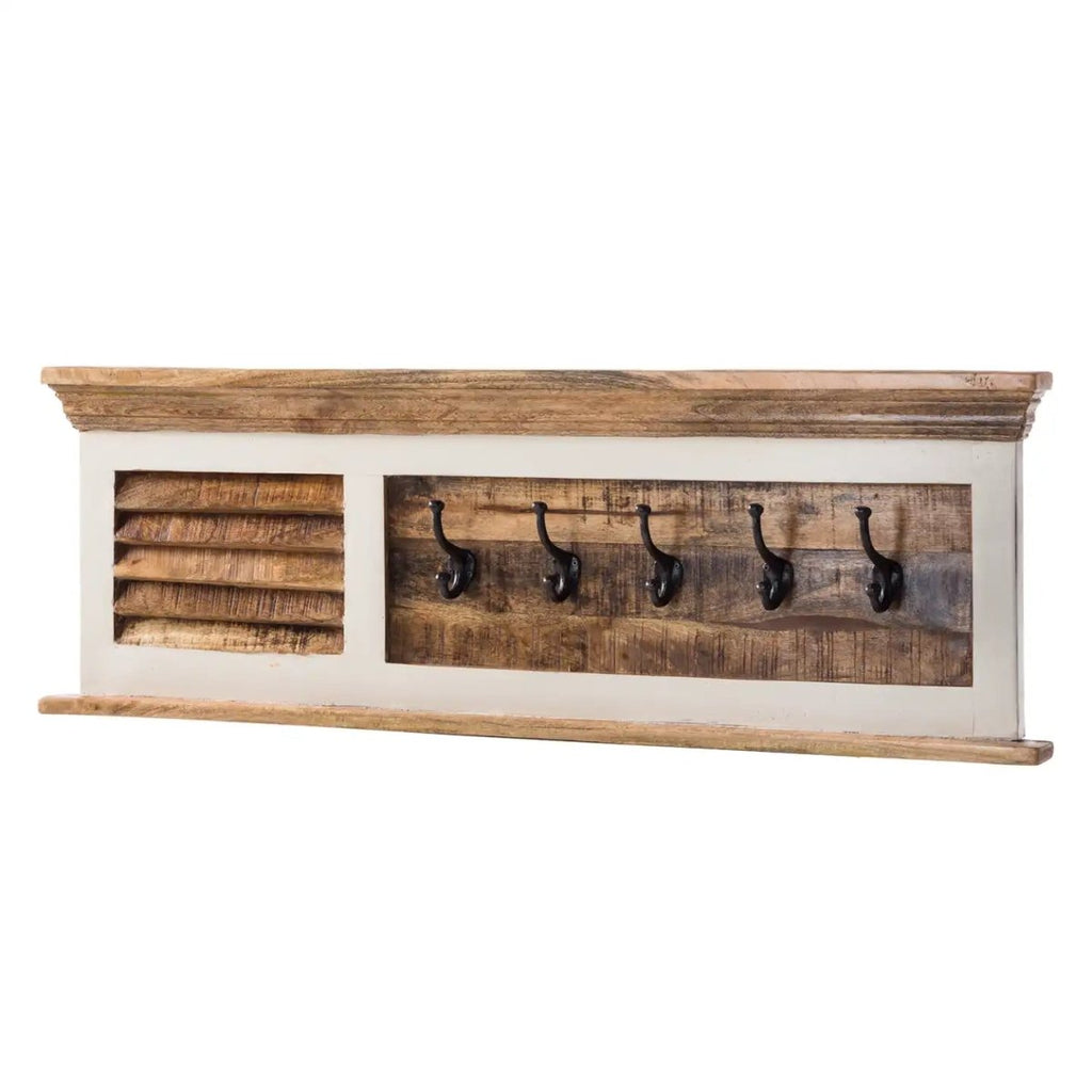 Bianco Solid Mango Wood White Hanging Unit - Joe’s Haven