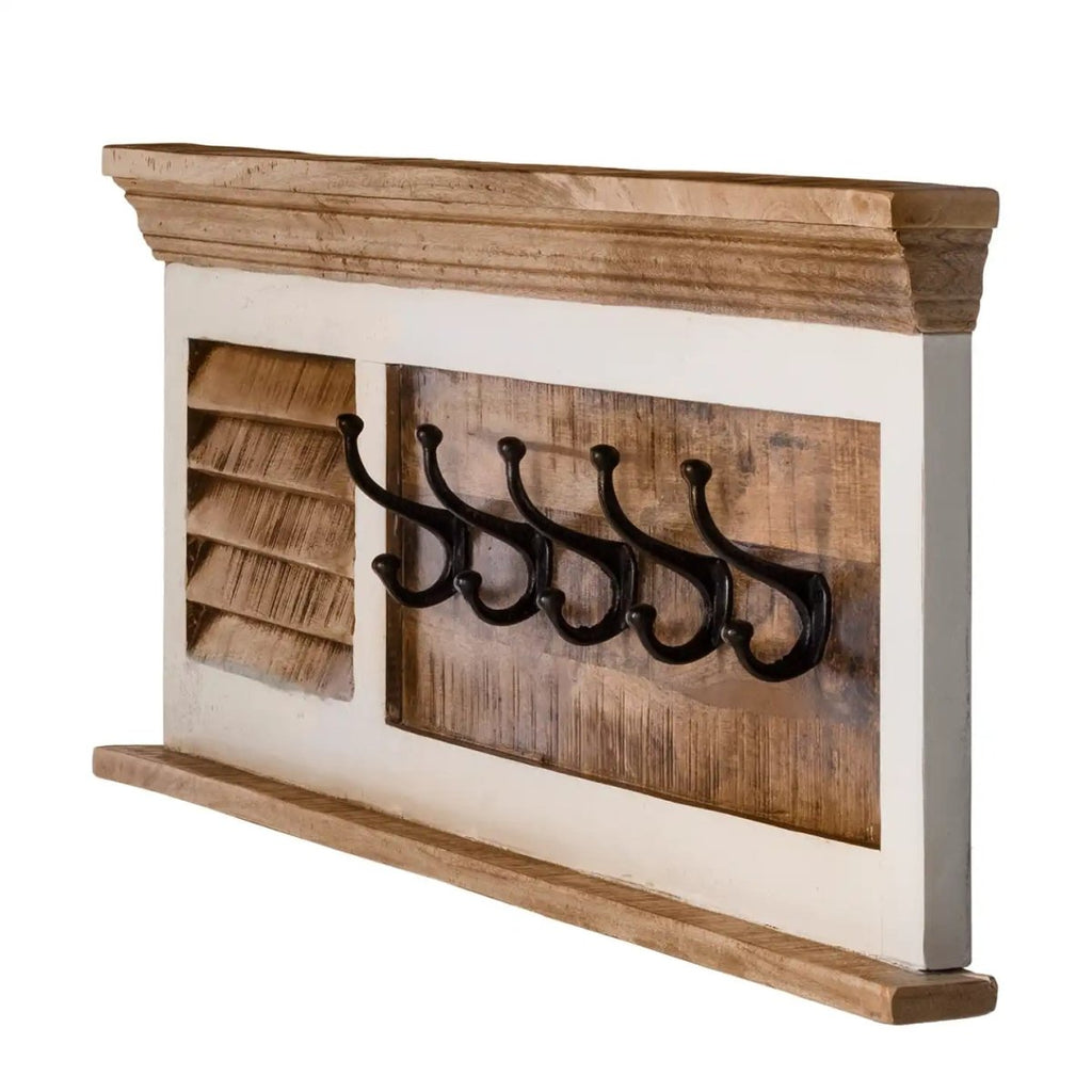 Bianco Solid Mango Wood White Hanging Unit - Joe’s Haven