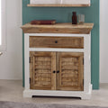 Bianco Solid Mango Wood Small Sideboard White - Joe’s Haven