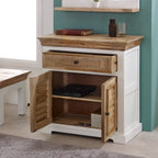 Bianco Solid Mango Wood Small Sideboard White - Joe’s Haven