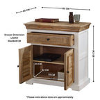 Bianco Solid Mango Wood Small Sideboard White - Joe’s Haven