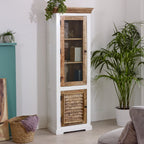 Bianco Solid Mango Wood Bookcase White - Joe’s Haven