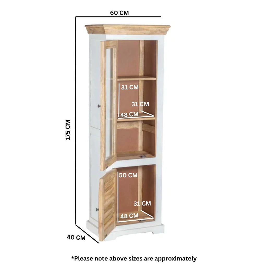 Bianco Solid Mango Wood Bookcase White - Joe’s Haven