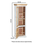 Bianco Solid Mango Wood Bookcase White - Joe’s Haven