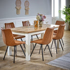 Bianco Solid Mango Wood White Dining Table 170Cm - Joe’s Haven