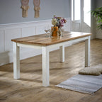 Bianco Solid Mango Wood White Dining Table 170Cm - Joe’s Haven