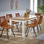 Bianco Solid Mango Wood White Dining Table 170Cm - Joe’s Haven