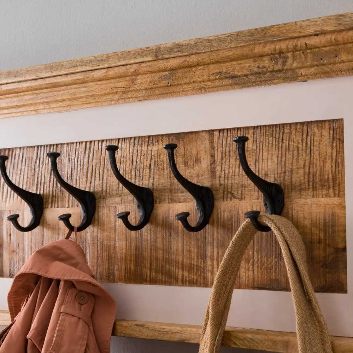 Bianco Wood Shoe Rack & Hanger Wall Hook Sets - Joe’s Haven