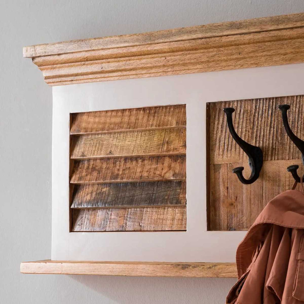 Bianco Wood Shoe Rack & Hanger Wall Hook Sets - Joe’s Haven