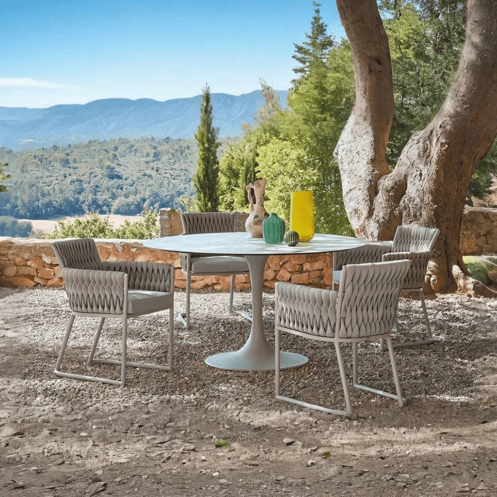 Macleod Garden Dining Table Set, Rattan - Joe’s Haven