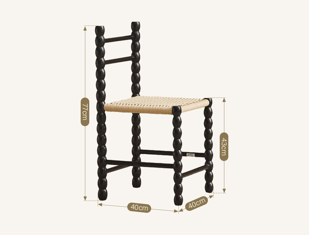 Mae Gourd Dining Chair, Rattan - Joe’s Haven