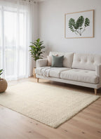 Majoli Natural White Herringbone Wool & Jute Rug - Joe’s Haven