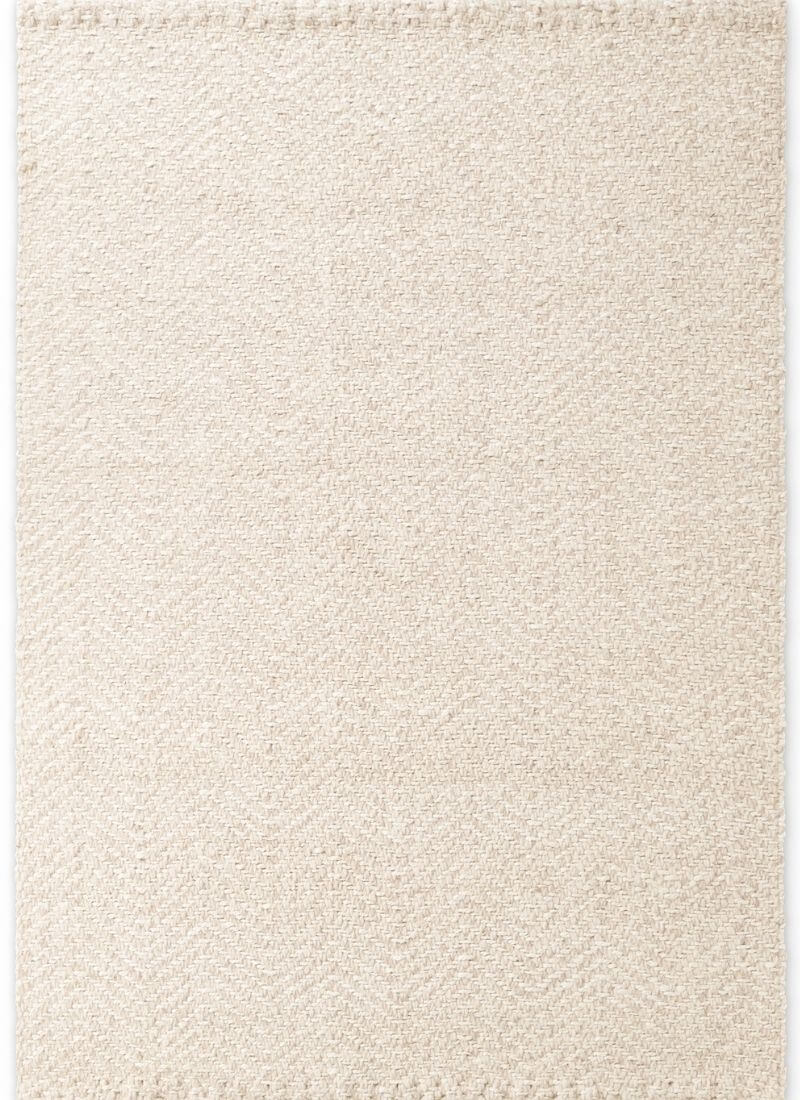 Majoli Natural White Herringbone Wool & Jute Rug - Joe’s Haven