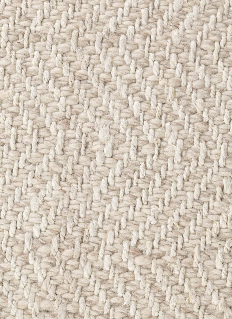 Majoli Natural White Herringbone Wool & Jute Rug - Joe’s Haven