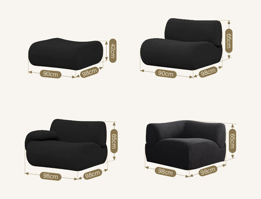 Matuszewski Modular Sofa, Two Seater, Three Seater, Boucle - Joe’s Haven