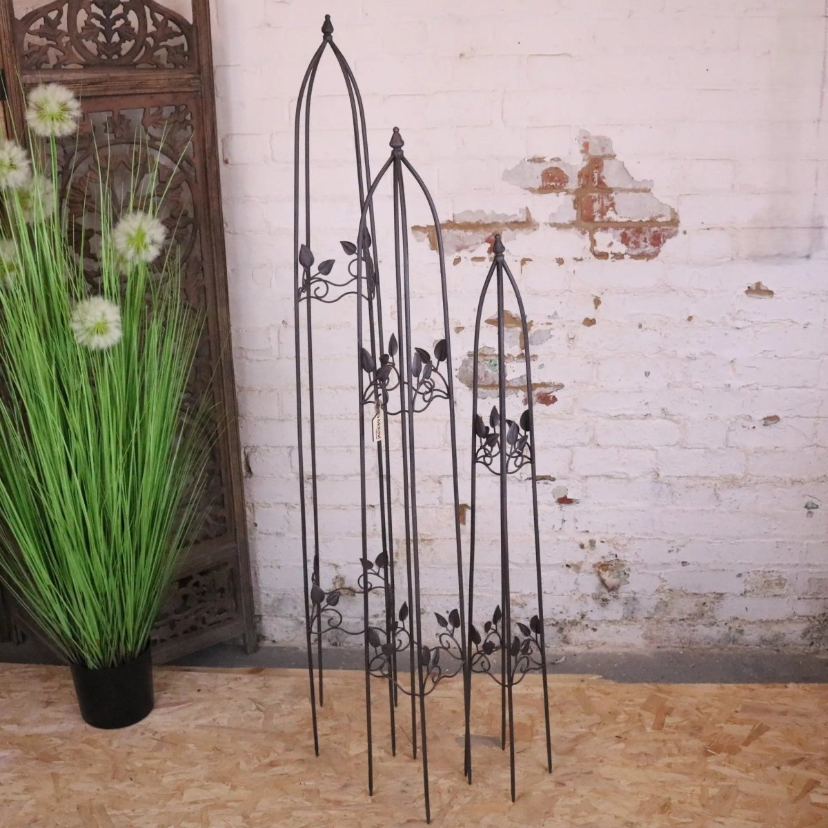 Metal Garden Obelisks Set of 3 - Joe’s Haven