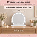 Mila LED Vanity Mirror White - Joe’s Haven