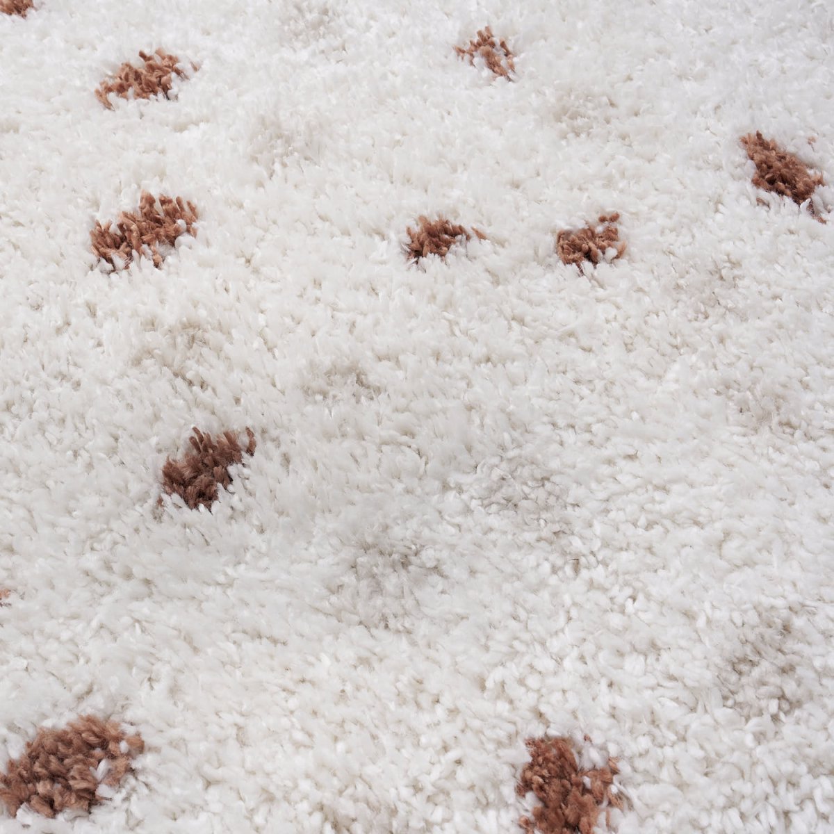 Moodi Shaggy Cream/Terra Biscotti Rug - Joe’s Haven