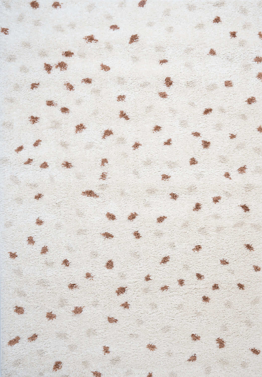 Moodi Shaggy Cream/Terra Biscotti Rug - Joe’s Haven
