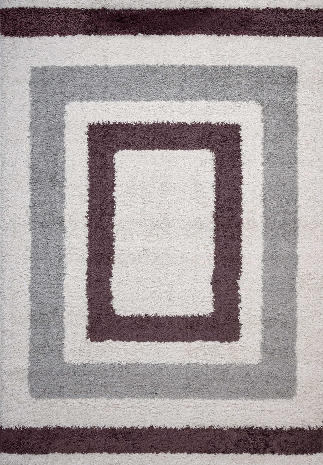 Moodi Shaggy Grey/Purple Contour Rug - Joe’s Haven